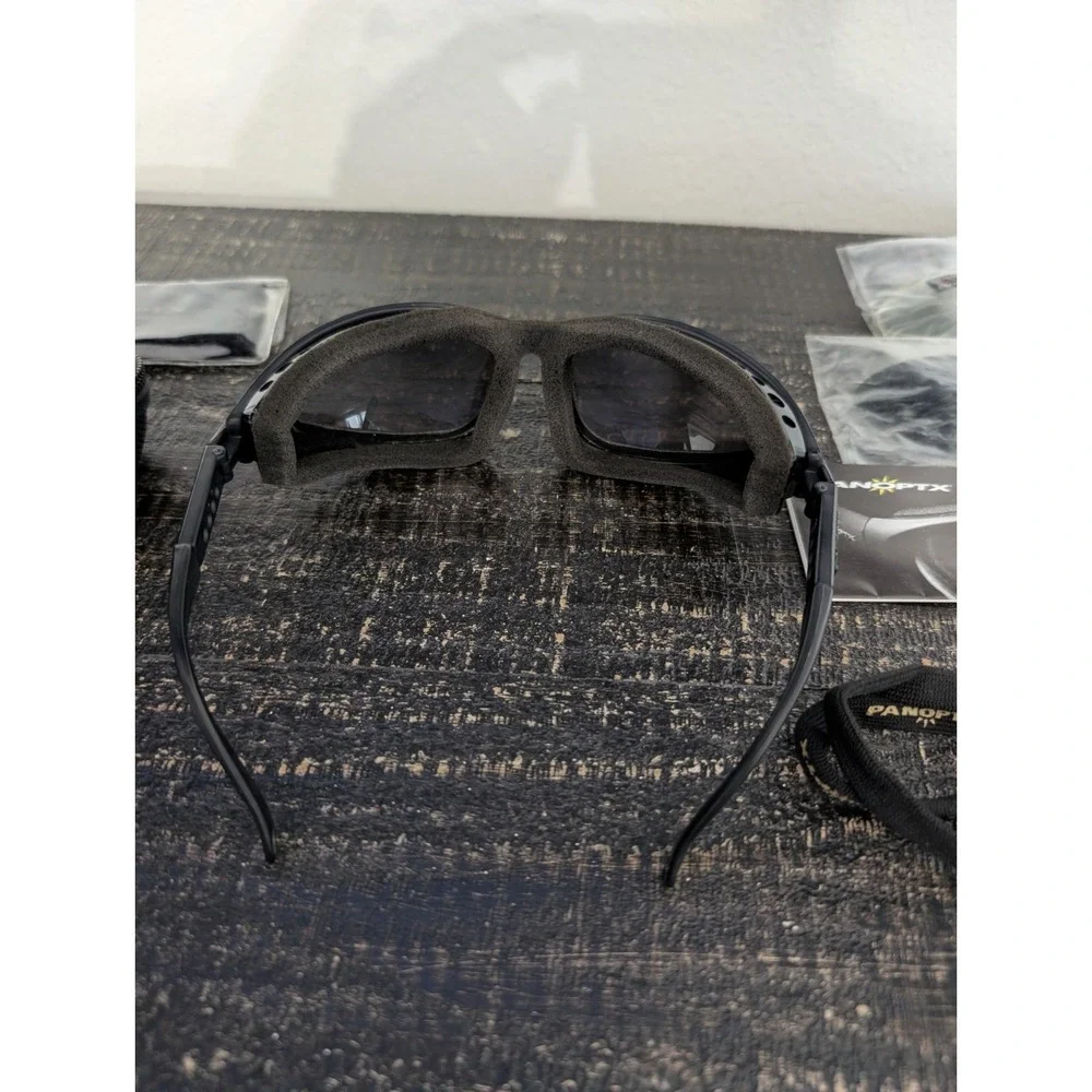 PANOPTX Raptor Black Plastic frames Goggles Protective Glasses With Case